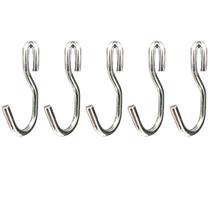 Kit 5 Ganchos Para Utensílios De Cozinha Cromado Modelo S FS