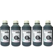 Kit 5 Garrafa De 1L De Tinta Preto Para Recarga Deskjet 673
