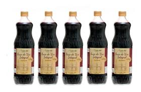 Kit 5 Garrafas 1l Suco Integral Uva Bordô Vinícola Masotti