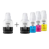 Kit 5 Garrafas De Tinta Canon Gi-10 Gi10 G10 G6010 G5010