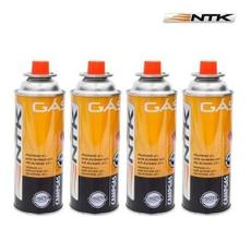 Kit 5 Gás Refil Lata Para Maçarico Fogareiro Butano Propano 227g