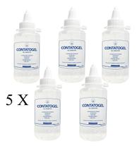 Kit 5 - Gel De Contato Fisioterapia Tens Fes Ultrassom Bisnaga 100g