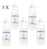 Kit 5 - Gel De Contato Para Ultrassom Fisioterapia Tens Bisnaga 250ml