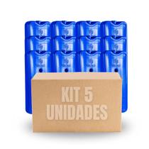 Kit 5 Gelo Reutilizável Artificial Gel 1000ml Cooler Bebidas Azul Kit 5 Gelo Reutilizável Artificial Gel 1000ml Cooler Bebidas Azul