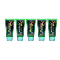 Kit 5 Geltruz 70 g Gel Massageador Óleo de Avestruz Ômegas Dor nas Pernas Mentol