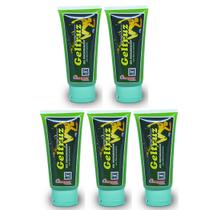 Kit 5 Geltruz Gel Massagem Com Oleo De Avestruz