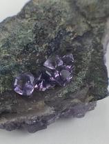 Kit 5 Gemas Naturais Ametista Coração Aprox. 7mm 1.1ct