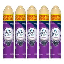 Kit 5 Glade Lavanda Spray Aromatizador Aerossol 360ml