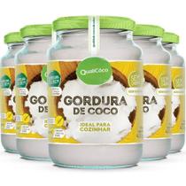 Kit 5 Gordura de coco pote Qualicôco 400g