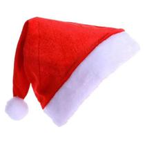 Kit 5 Gorro Papai Mamãe Noel Veludo Fantasia Natal Vermelho Infantil Adulto