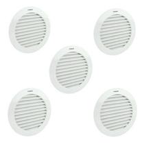 Kit 5 Grades De Ventilação Plástica 200mm Para Exaustor