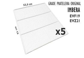Kit 5 Grades Prateleira Imbera Evf19 E Evz21 535x610mm + Suportes