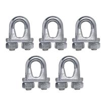Kit 5 Grampos Clips 1/8 - Reforçado Aço Galvanizado Kit 5 Grampos Clips 1/8 - Reforçado Aço Galvanizado