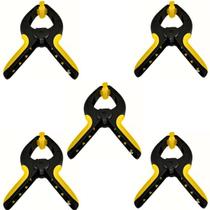 Kit-5 Grampos Prendedor Multiuso com Mola 6" Polegadas para Marcenaria Fertak