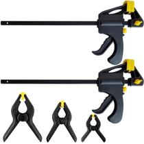 Kit 5 Grampos Sargento Mola Multiuso Eda Profissional