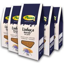 Kit 5 Grão de Linhaça Dourada Pazze 150 gramas