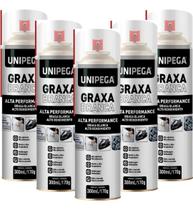 Kit 5 Graxa Branca Spray Lubrificante Alta Performance Barco