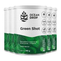 Kit 5 Green Shot Ocean Drop Vegano 180g Sabor Abacaxi Kit 5 Green Shot Ocean Drop Vegano 180g Sabor Abacaxi