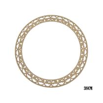 Kit 5 Guirlanda Arabesco Decorativa Tam G 38x38 Mdf Madeira