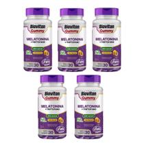 Kit 5 Gummy Melatonina+Triptofano Unilife 5x30 Gomas Sabor Maracujá