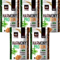 Kit 5 Harmony Protein Natural Rakkau 600g Vegano - Proteína