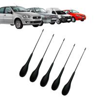 Kit 5 haste antena teto palio/uno/idea/fiorino/doblo/strada