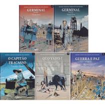 Kit 5 Hqs Coleção Grandes Clássicos Literatura em Quadrinhos Capa Dura