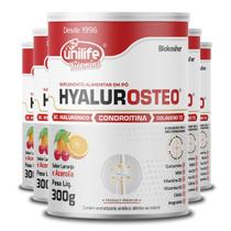Kit 5 Hyalurosteo Unilife Laranja com Acerola 300g