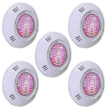Kit 5 Iluminação LED Piscina SMD 5W RGB Colorido - Sodramar