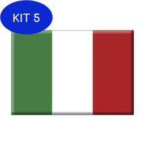 Kit 5 Ímã da bandeira da Itália