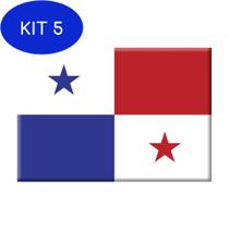 Kit 5 Ímã da bandeira do Panamá