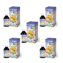 Kit 5 Imufort Kids Imunidade Vit. C D E Zn 5x240ml Eurofito