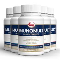 Kit 5 Imunomult Multivitamínico Vitafor 60 Cápsulas