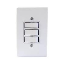 Kit 5 Interruptor 3 Teclas Simples Com Placa 4x2 Iriel Duale