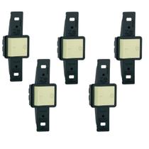 Kit 5 Interruptor Duplo Bipolar Simples 10a 250v Pial Embutir