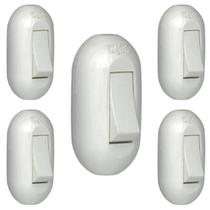 Kit 5 Interruptor Pial 40276 Cordão P/ Campainha Simples