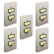 Kit 5 Interruptor Simples 2 Mod Silentoque Conj 2110 Pial Kit 5 Interruptor Simples 2 Mod Silentoque Conj 2110 Pial