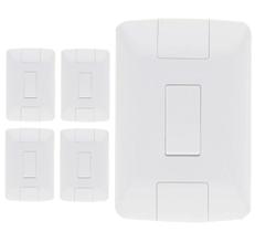 Kit 5 Interruptores 1 Tecla Simples 6A Aria - Tramontina