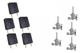Kit 5 Interruptores+5 Registro Ramal Rosca Fischer Cooktop Kit 5 Interruptores+5 Registro Ramal Rosca Fischer Cooktop