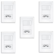 Kit 5 Interruptores Simples E Tomada Padrão20a Evidence Fame