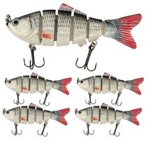 Kit 5 Isca Artificial 10cm 18g p/ Pesca de Peixinho Realista Kit 5 Isca Artificial 10cm 18g p/ Pesca de Peixinho Realista
