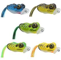 Kit 5 Isca Artificial Pesca Frog Sapo Anti Enrosco + Estojo