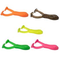 Kit 5 Isca Artificial Sapo Soft Frog Heckmann 7,5cm 6gr Sinking para Pesca Traíra Tucunaré Black Bass