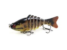 Kit 5 Isca Pesca Artificial Superficíe Meia Água Articulada 10Cm Traíra Lambari Tucunaré Dourado