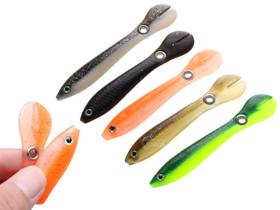 Kit 5 Iscas Artificiais Cmik Soft (7cm 2gr) Estilo Guppy