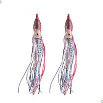 Kit 5 Iscas Artificiais Lulas Para Robalo Black Bass Sargo