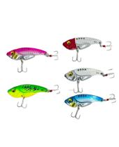 Kit 5 Iscas Artificiais Metal Vibration 6,1cm - 20g + Estojo Kit 5 Iscas Artificiais Metal Vibration 6,1cm - 20g + Estojo