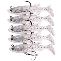 kit 5 Iscas Artificiais movimento Realista soft shad bait