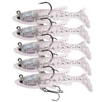 kit 5 Iscas Artificiais movimento Realista soft shad bait