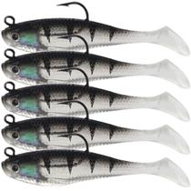 Kit 5 iscas artificiais realista p/tucunaré robalo lambari